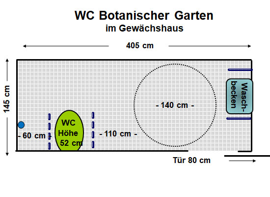 WC Botanischer Garten Treibhaus Plan