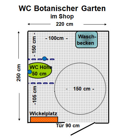WC Botanischer Garten im Shop Plan