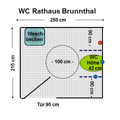 WC Rathaus Brunnthal Plan