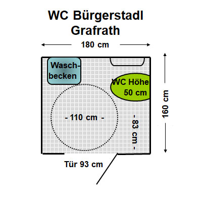 WC Bürgerstadl Grafrath Plan