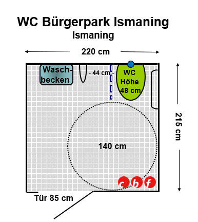 WC Bürgerpark Ismaning Plan
