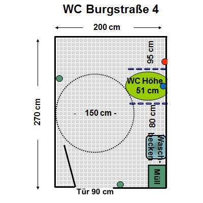 WC Burgstr. 4 München Plan