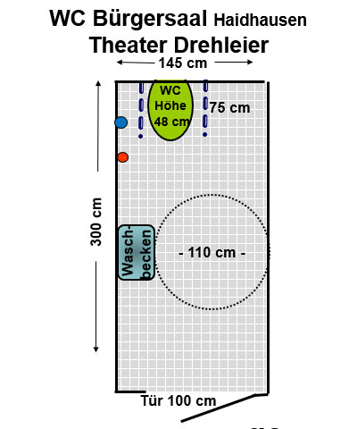 WC Bürgersaal Haidhausen - Theater Drehleier Plan