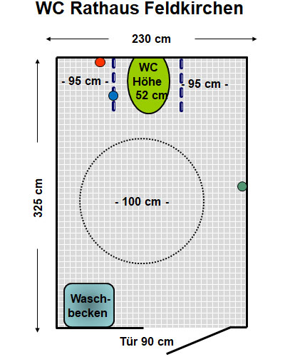 WC Rathaus Feldkirchen Plan
