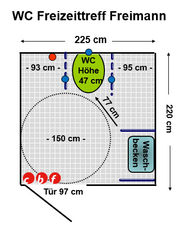 WC Freizeittreff Freimann Plan