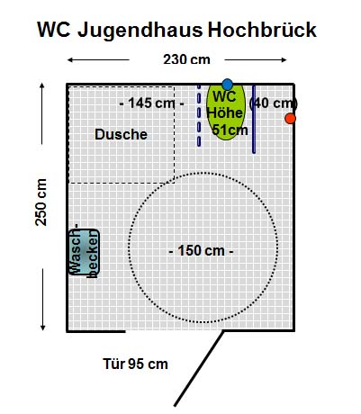 WC Jugendhaus Hochbrück Plan