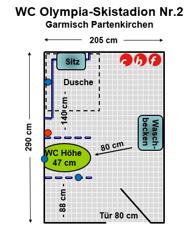 WC Olympia-Skistadion Nr.2 Garmisch Plan