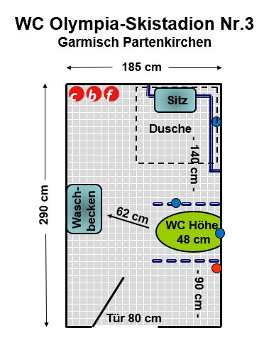 WC Olympia-Skistadion Nr.3 Garmisch Plan