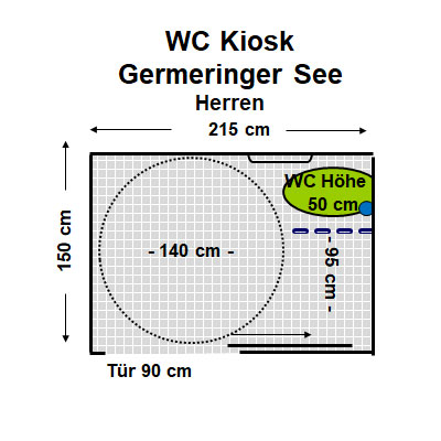WC Kiosk Germeringer See Herren Plan