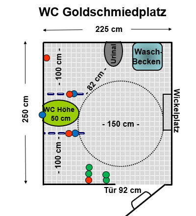 WC Goldschmiedeplatz Plan
