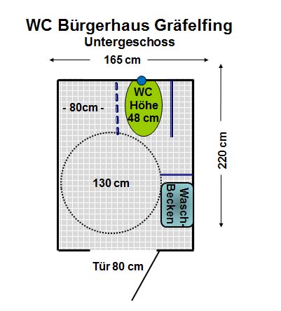 WC Bürgerhaus Gräfelfing UG Plan