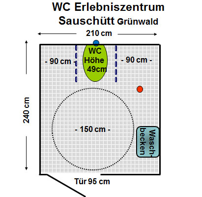 WC Walderlebniszentrum Grünwald Plan