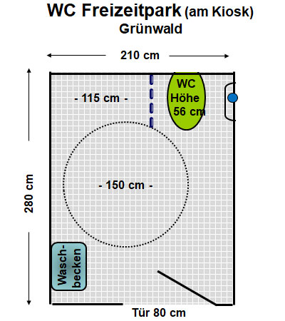 WC Freizeitpark Grünwald Plan