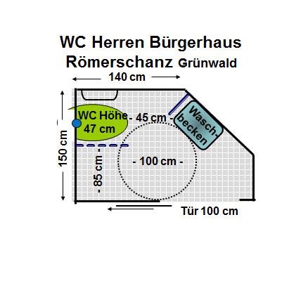 WC Bürgerhaus Römerschanz Herren Grünwald Plan