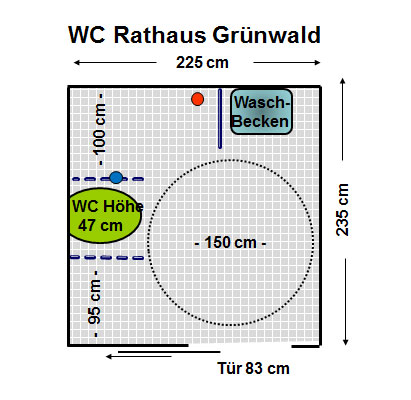 WC Rathaus Grünwald Plan