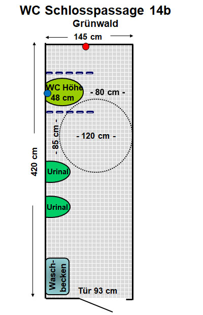 WC Schlosspassage 14b Grünwald Plan