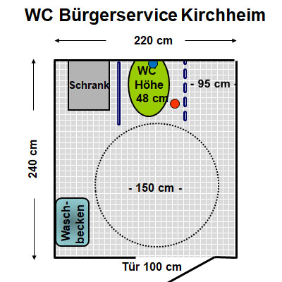 WC Bürgerservice Kirchheim Plan