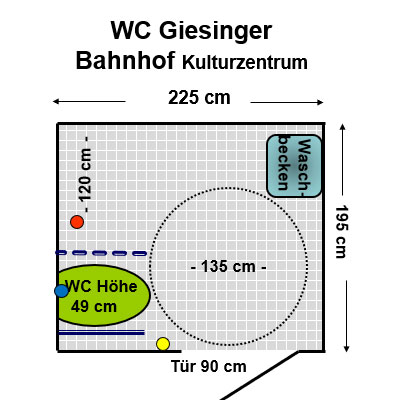 WC Giesing Bahnhof Kulturzentrum Plan