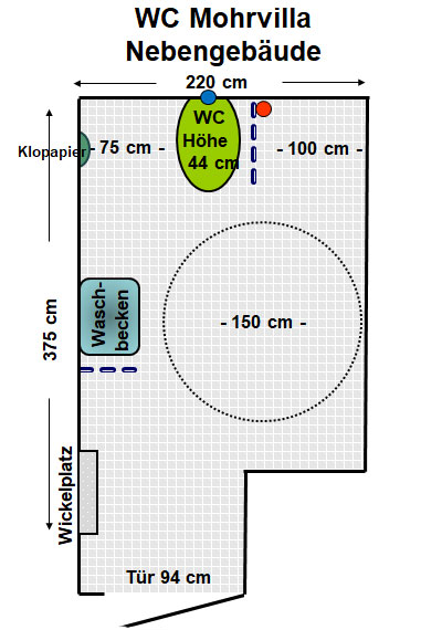 WC Mohr Villa, Nebengebäude Plan