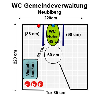 WC Gemeindeverwaltung Neubiberg Plan