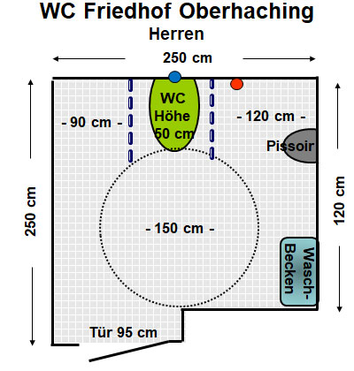 WC Friedhof Oberhaching Herren Plan