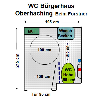 WC Bürgersaal Oberhaching Plan
