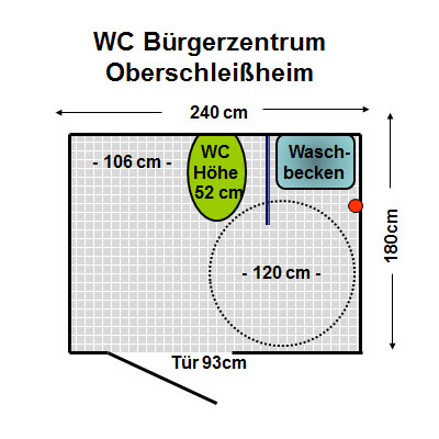 WC Bürgerzentrum Oberschleißheim Plan