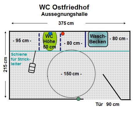 WC Ostfriedhof Aussegnungshalle Plan