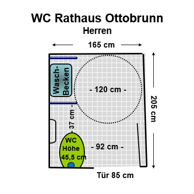 WC Rathaus Ottobrunn Herren Plan