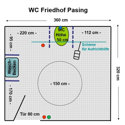 WC Friedhof Pasing Plan