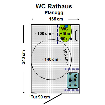 WC Rathaus Planegg Plan