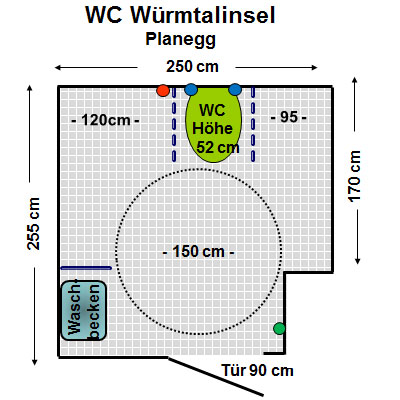 WC Sozialnetz Würmtal-Insel, Planegg Plan
