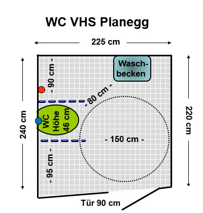 WC VHS Zentrum Planegg Plan