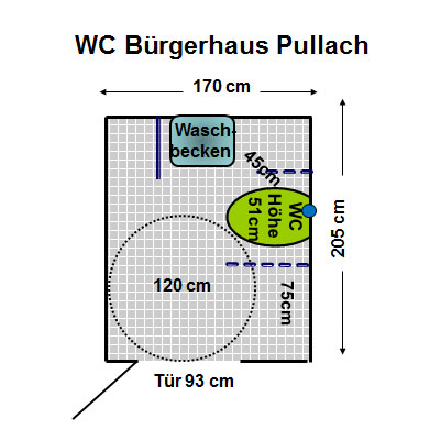 WC Bürgerhaus Pullach Plan