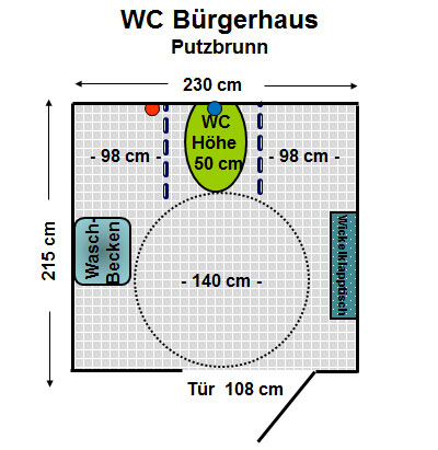 WC Bürgerhaus Putzbrunn Plan