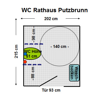 WC Rathaus Putzbrunn Plan