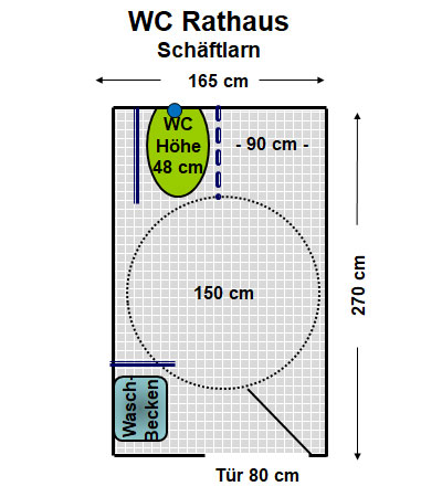 WC Rathaus Schäftlarn Plan