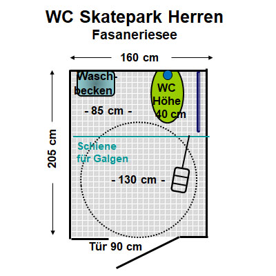 WC Skatepark Fasaneriesee Herren Plan