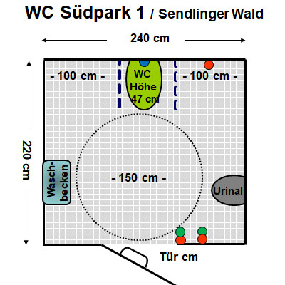 WC Südpark Sendlinger Wald Plan