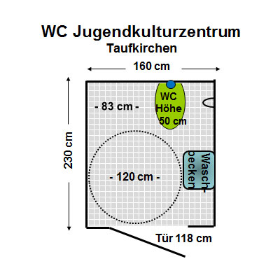 WC Jugendzentrum 'Next Level' Taufkirchen Plan