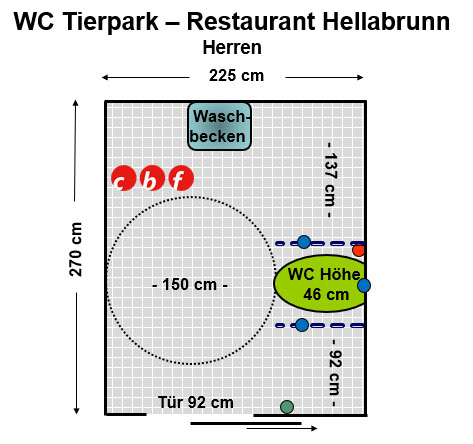 WC Tierpark - Restaurant Hellabrunn Herren Plan