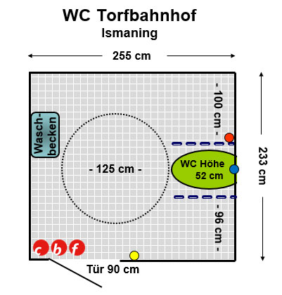WC Torbahnhof Ismaning Plan