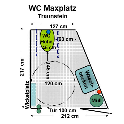 WC Maxplatz Traunstein Plan