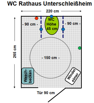 WC Rathaus Unterschleißheim Plan