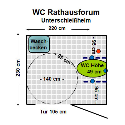 WC Rathausforum Unterschleißheim Plan
