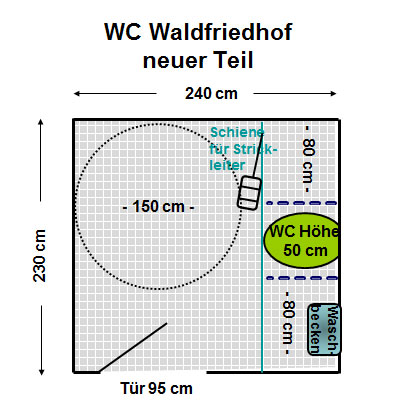 WC Waldfriedhof neuer Teil Plan