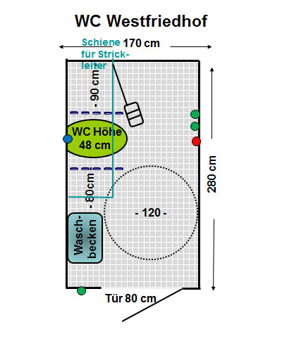 WC Westfriedhof Plan