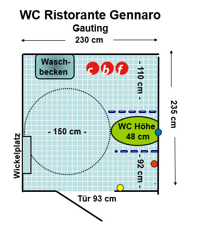 WC Gennaro Ristorante Gauting Plan