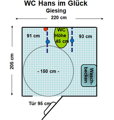 WC Hans im Glück Giesing Plan