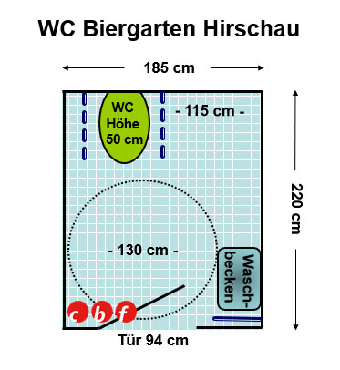 WC Biergarten Hirschau Plan